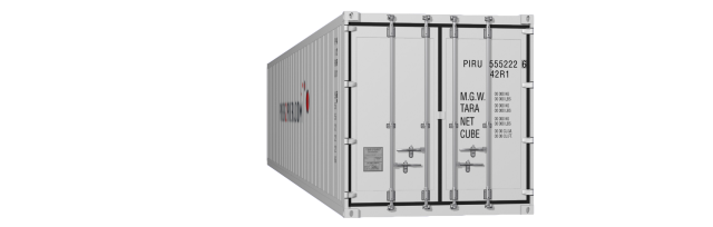 40Reefer container picture rotated 350 degrees