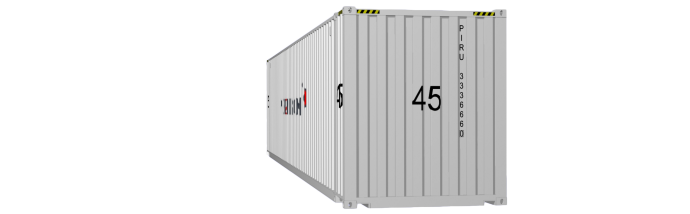 45HC container picture rotated 170 degrees