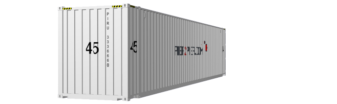 45HC container picture rotated 200 degrees