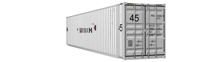 45HC container picture rotated 340 degrees
