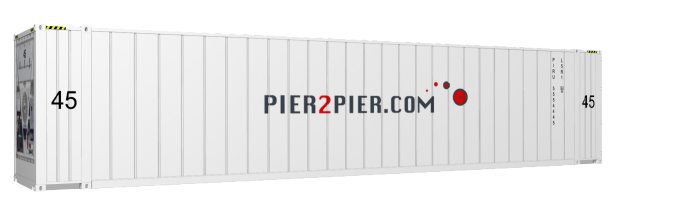 45HCReefer container picture rotated 240 degrees