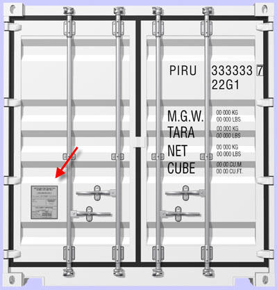 CSC plate / Convention for Safe Containers plate